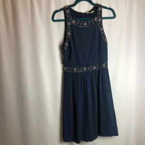 Medium Navy blue sleeveless dress
